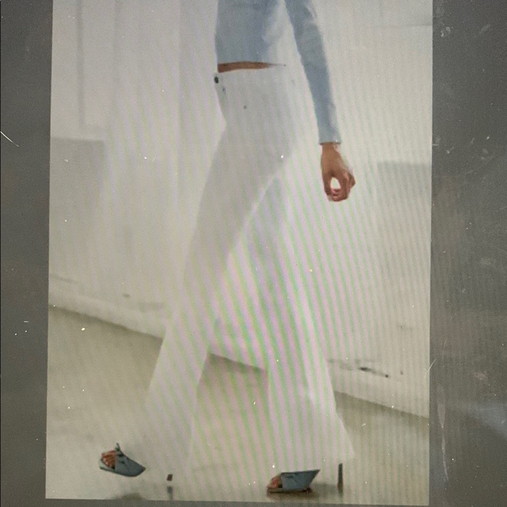 KanCan White Flare Wide Leg Jeans